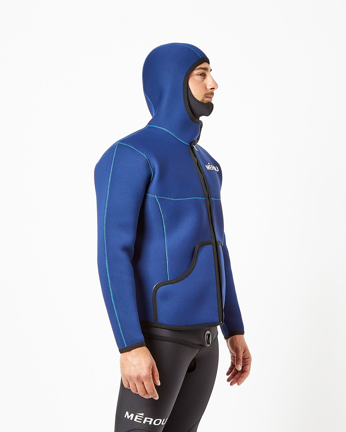Felpa in neoprene bifoderato con Zip